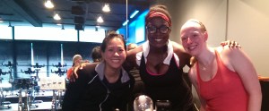 Li, Grace and I - Sweaty spinners!